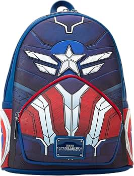 キャプテンアメリカ ラウンジフライ リュック 海外 ディズニー マーベル バッグ Amazon.co.jp: Loungefly Marvel キャプテンアメリカ 勇敢な新世界